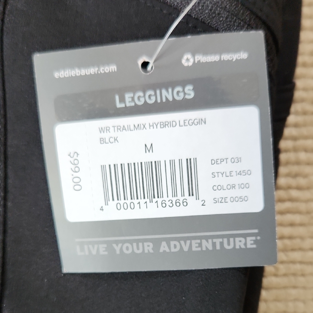 Eddie Bauer Trailmix Hybrid Black Leggings